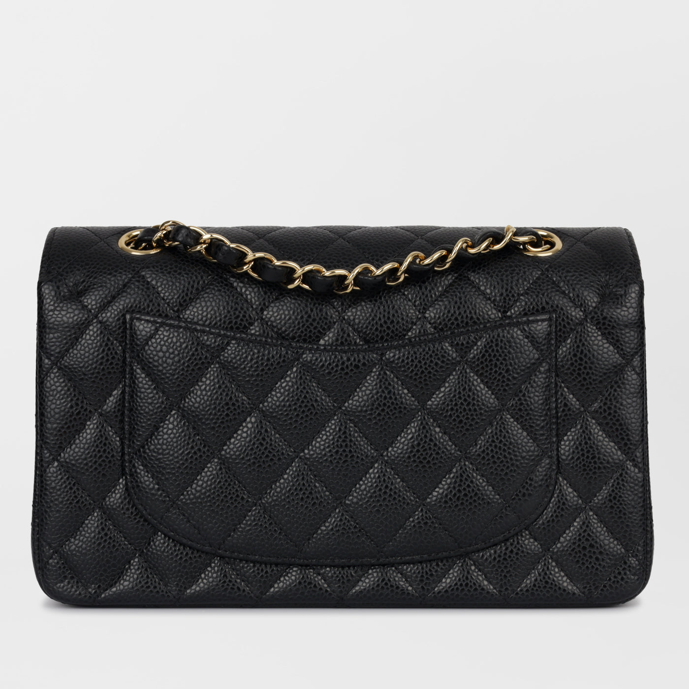 Chanel Classic Flap Lambskin Black Shoulder Bag Style 257