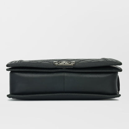 Chanel Boy Bag Lambskin Black Shoulder Bag Lambskin