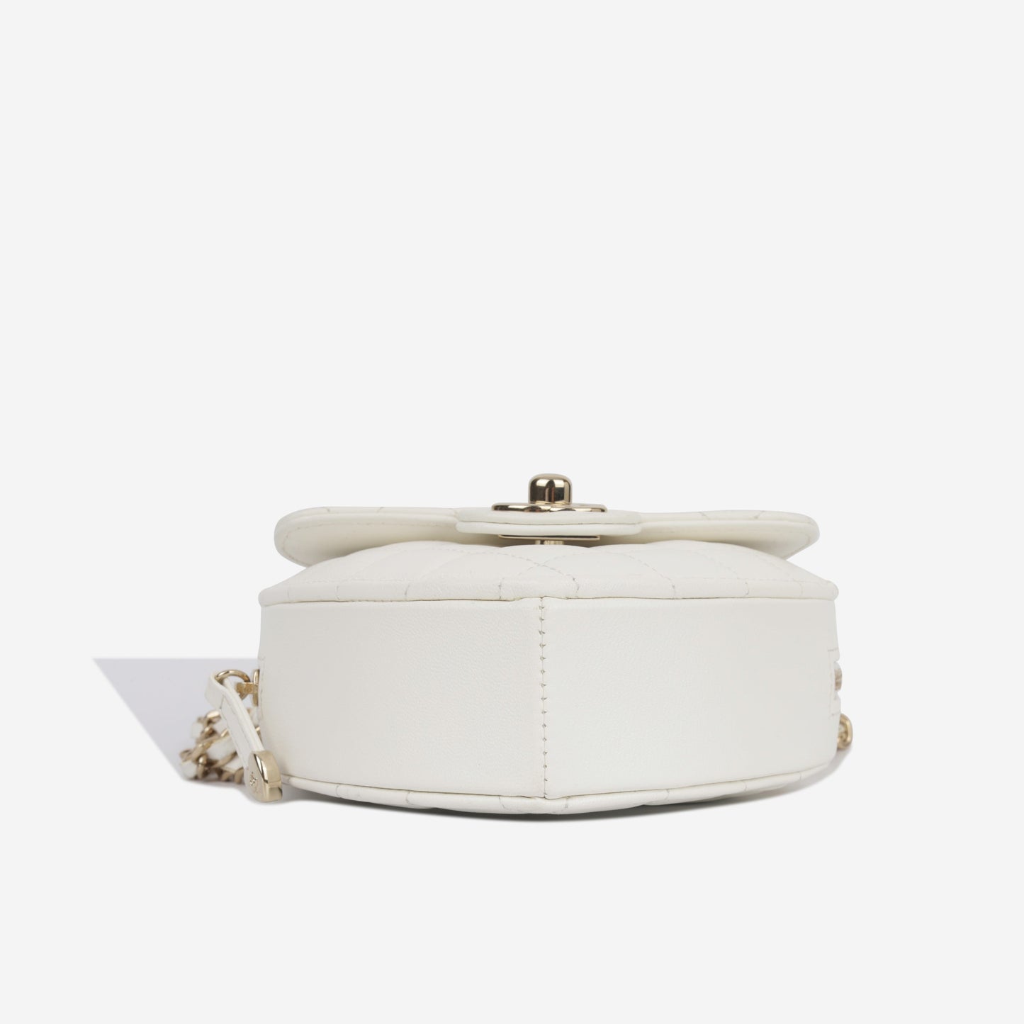 Chanel Small Heart Bag - White