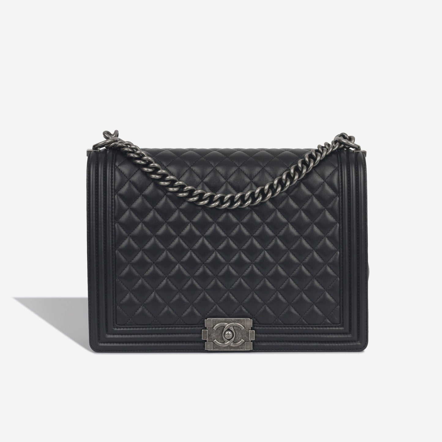 Chanel Classic Flap Lambskin Black Shoulder Bag Style 301