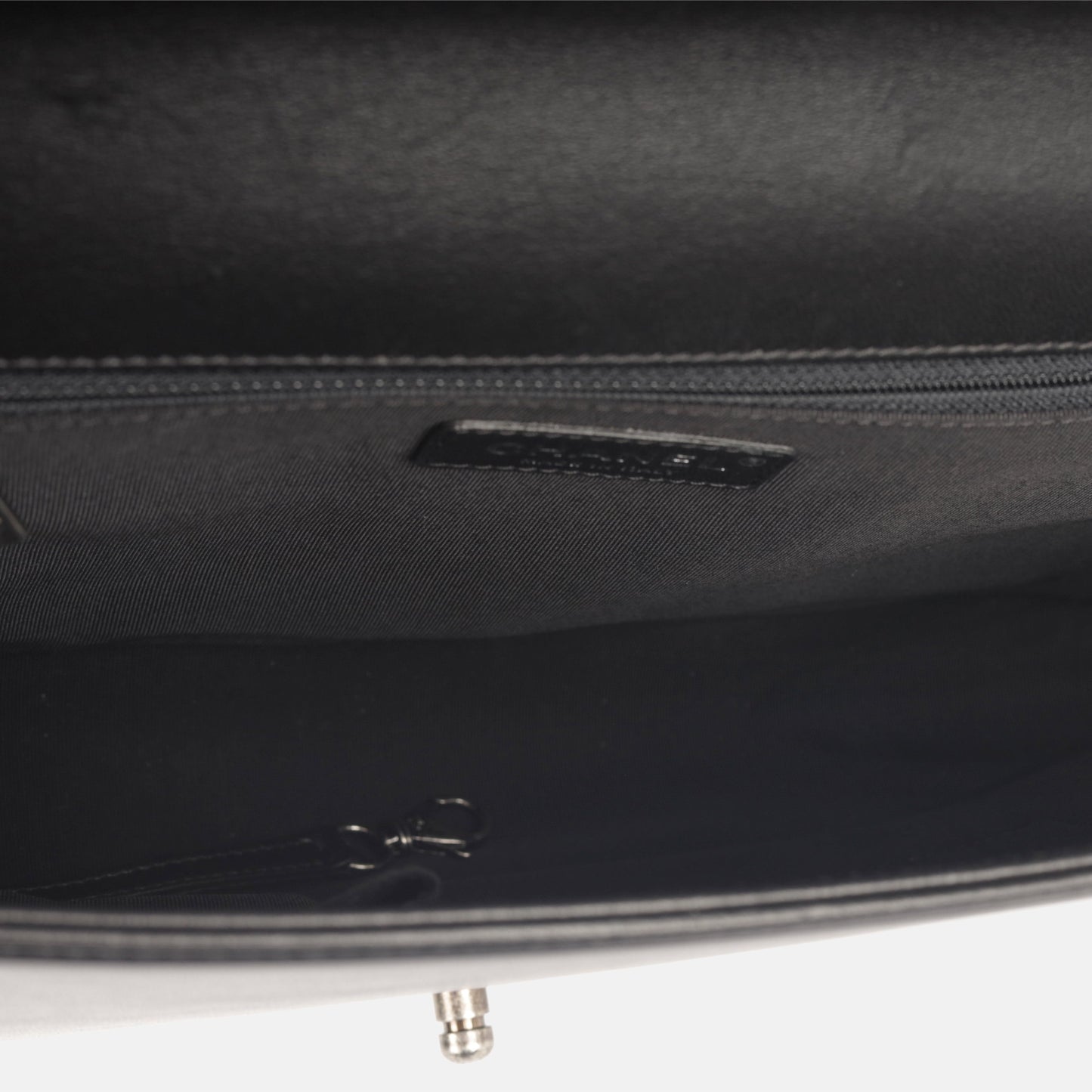 Chanel Classic Flap Lambskin Black Shoulder Bag Style 301