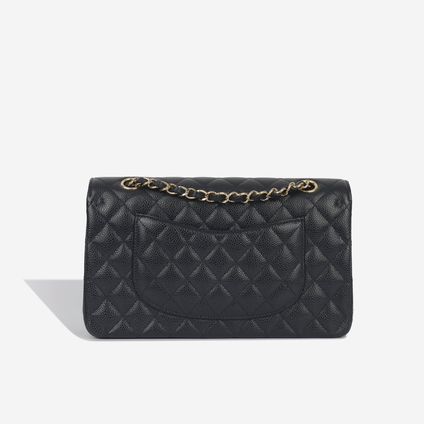 Chanel Classic Flap Lambskin Black Shoulder Bag Style 105