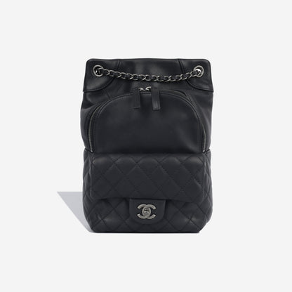 Chanel Lambskin Black Backpack Lambskin