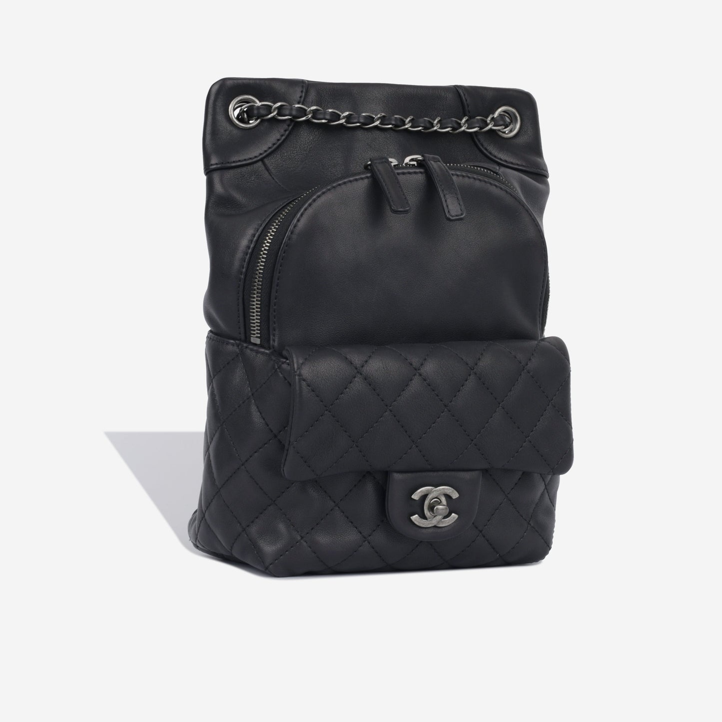 Chanel Lambskin Black Backpack Lambskin