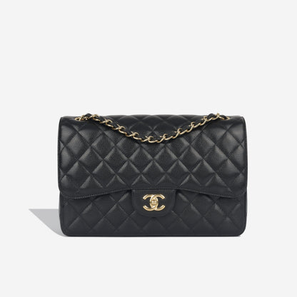 Chanel Classic Flap Caviar Black Shoulder Bag Style 16