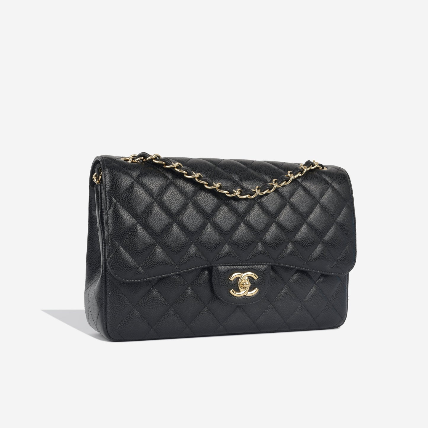 Chanel Classic Flap Caviar Black Shoulder Bag Style 16
