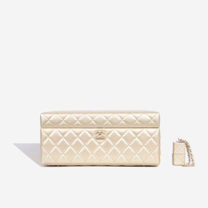 Chanel Luxury Lambskin Gold Handbag Style 14