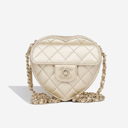 Chanel Small Heart Bag - Champagne