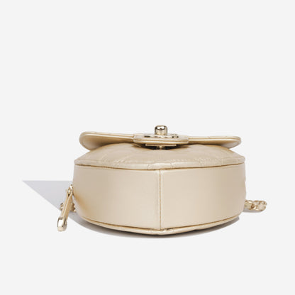 Chanel Small Heart Bag - Champagne