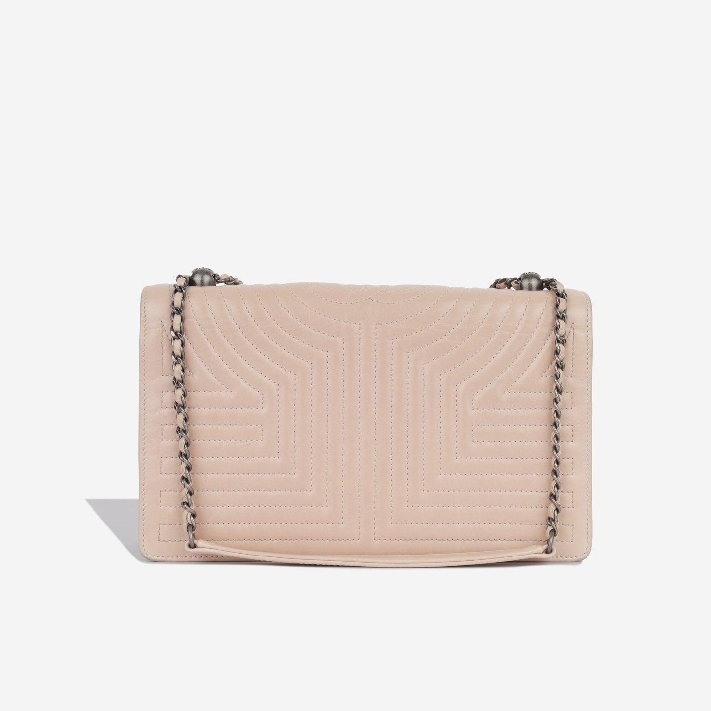 Chanel Calfskin Beige Shoulder Bag