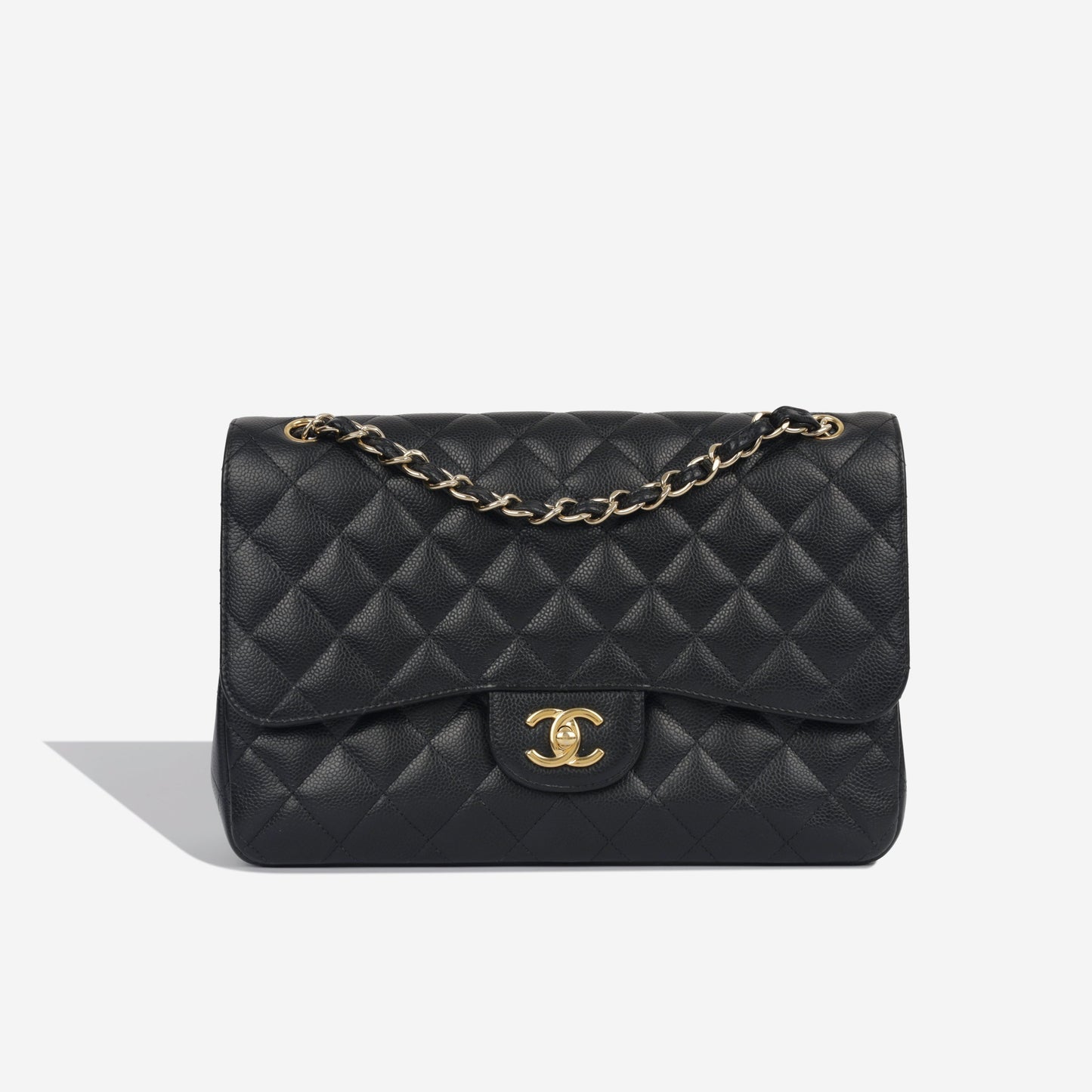 Chanel Classic Flap Lambskin Black Shoulder Bag Style 38