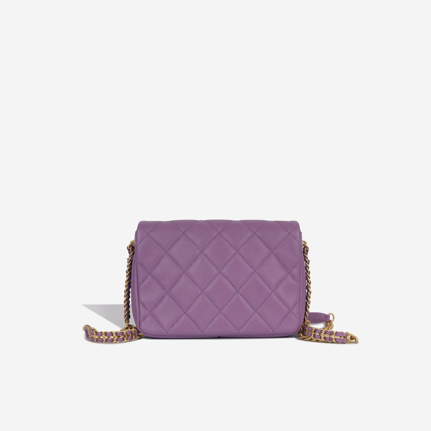 Chanel Classic Flap Caviar Gold Shoulder Bag Style 42