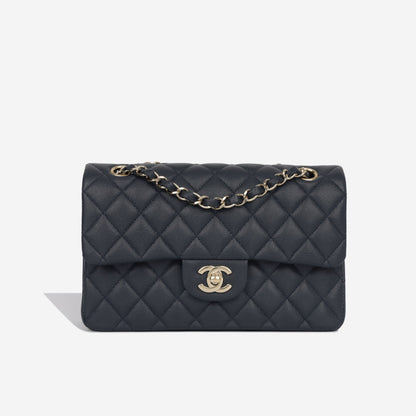 Chanel Classic Flap Caviar Gold Shoulder Bag Style 33