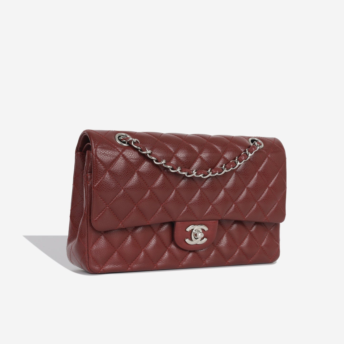 Chanel Classic Flap Lambskin Black Shoulder Bag Style 107