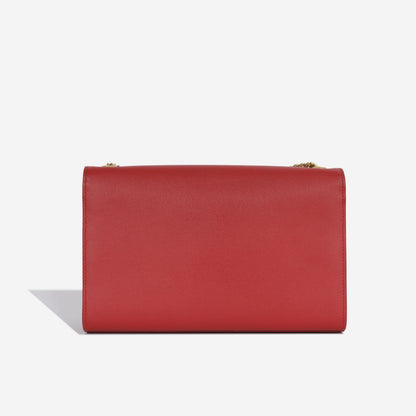 Saint Laurent Kate Leather Red Shoulder Bag Style 12