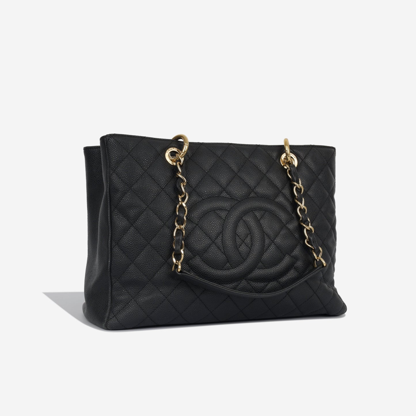 Chanel Shopping Tote Caviar Black Tote Bag Style 12