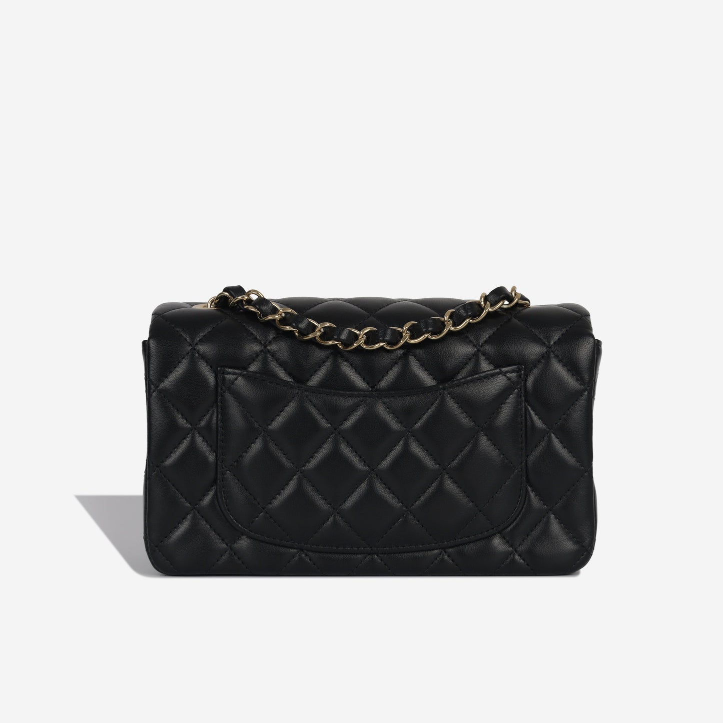 Chanel Classic Flap Lambskin Black Shoulder Bag Style 159