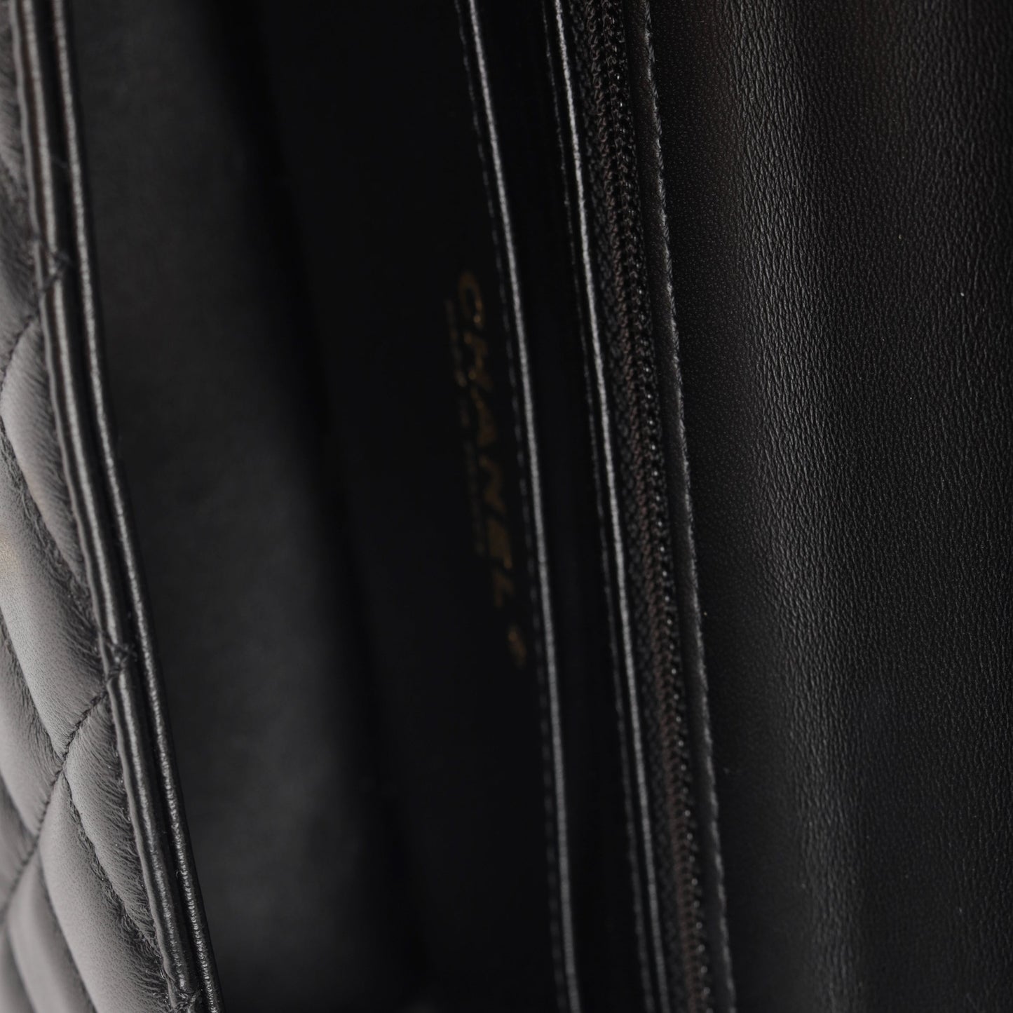Chanel Classic Flap Lambskin Black Shoulder Bag Style 159