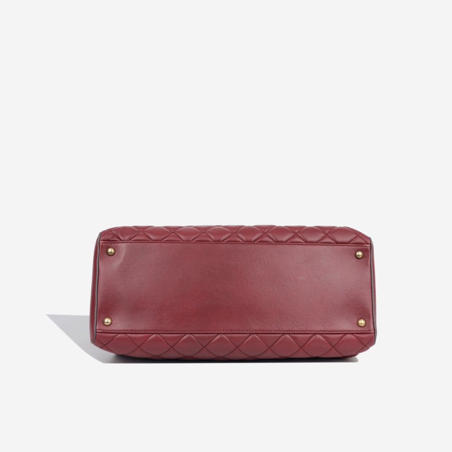 Chanel Large Shopper Tote - Burgundy
