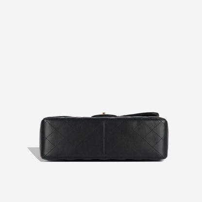 Chanel Classic Flap Lambskin Black Shoulder Bag Style 37