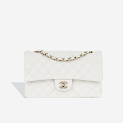 Chanel Classic Flap Lambskin Gold Shoulder Bag Style 29