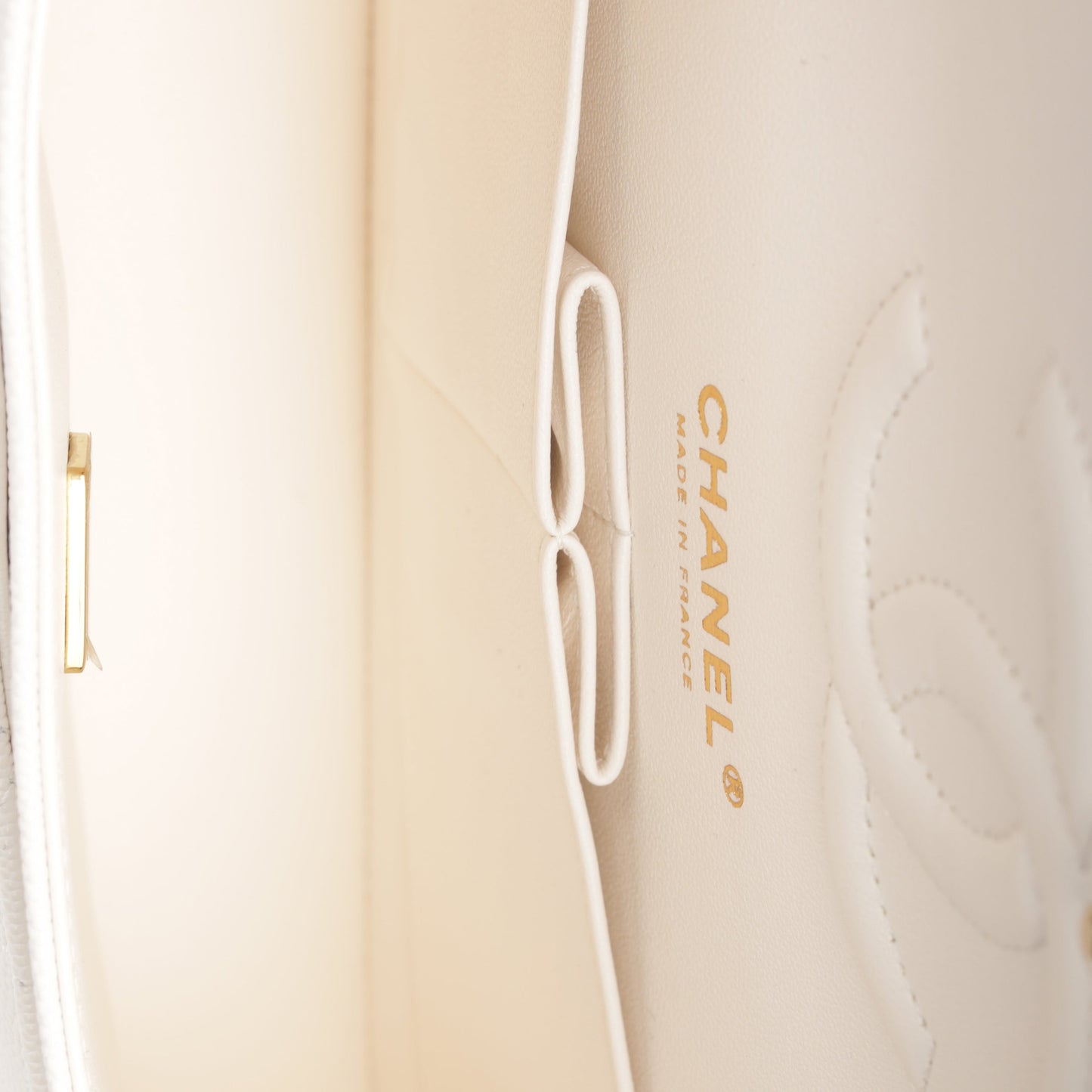 Chanel Classic Flap Lambskin Gold Shoulder Bag Style 29