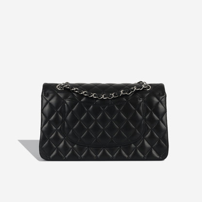 Chanel Classic Flap Lambskin Black Shoulder Bag Style 104