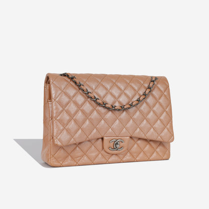 Chanel Classic Flap Caviar Tan Shoulder Bag
