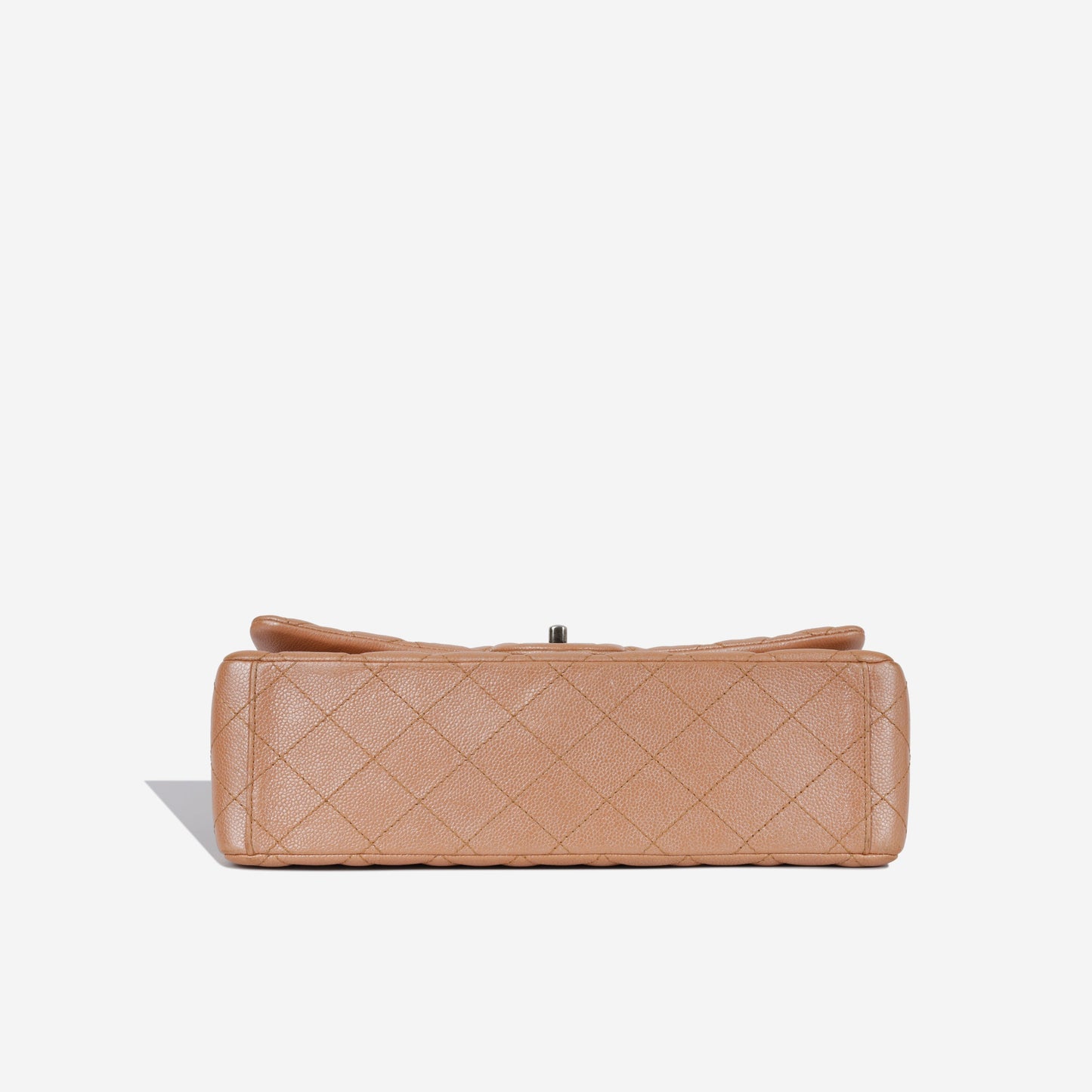 Chanel Classic Flap Caviar Tan Shoulder Bag