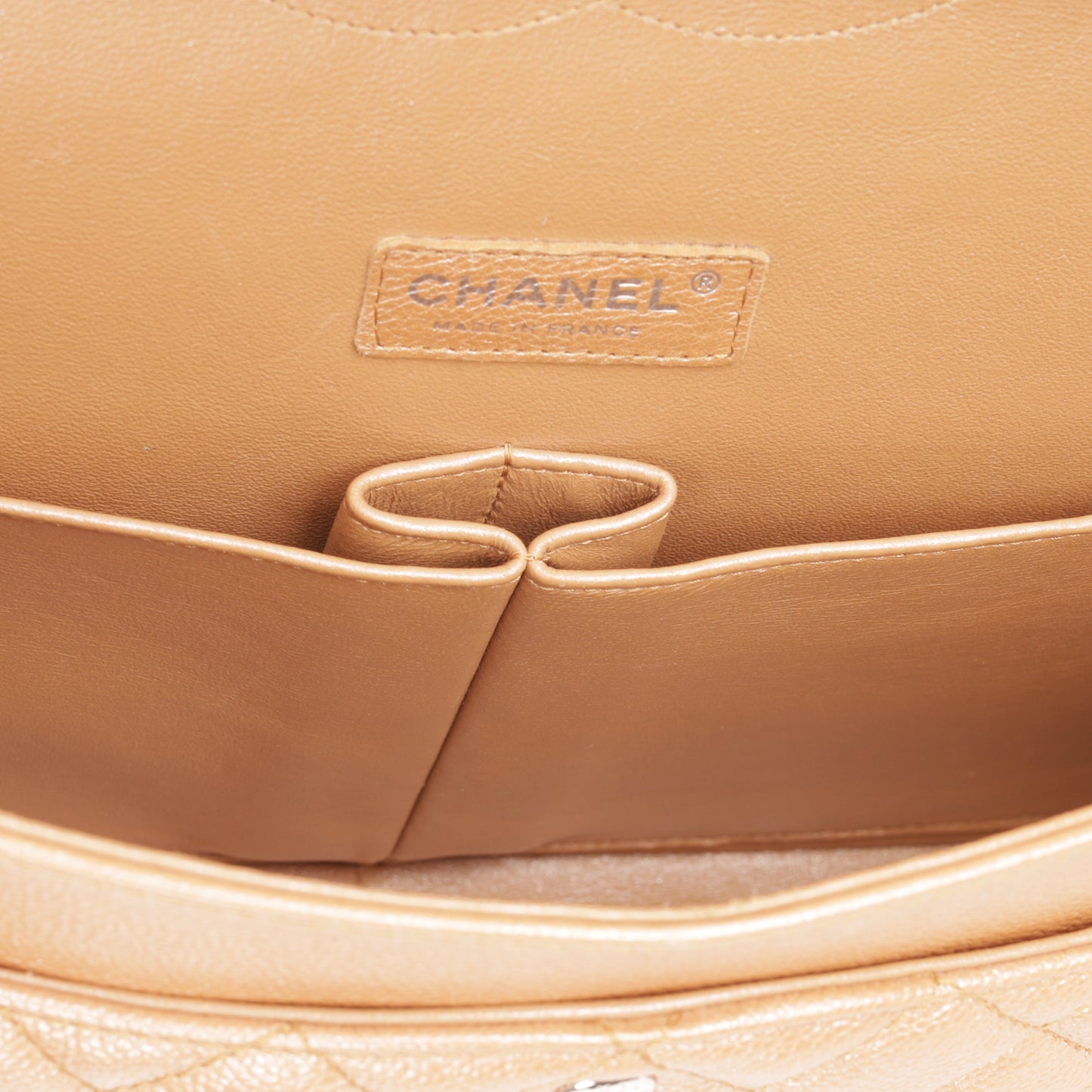 Chanel Classic Flap Caviar Tan Shoulder Bag