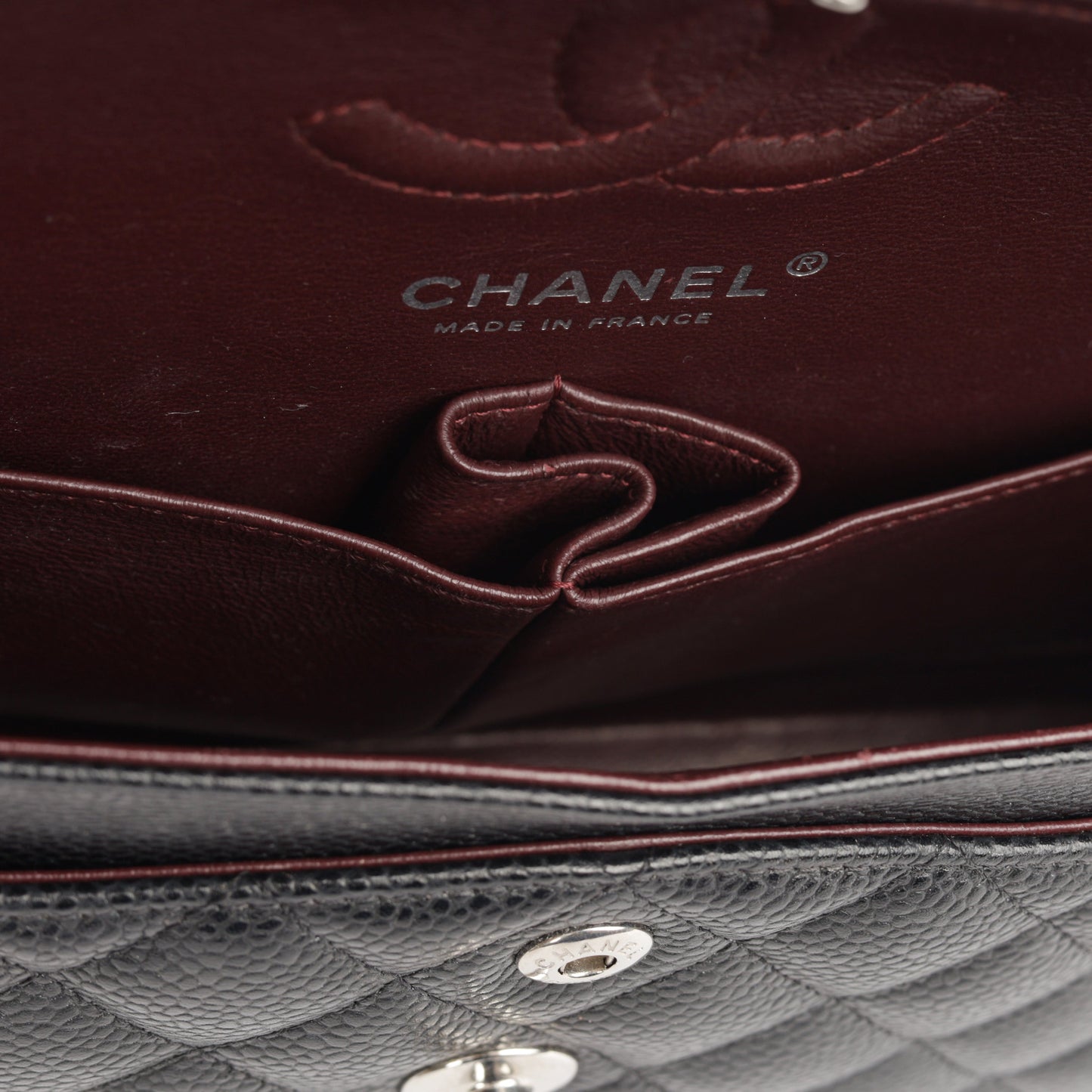 Chanel Classic Flap Caviar Black Shoulder Bag Style 119