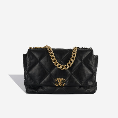 Chanel Chanel 19 Lambskin Black Shoulder Bag Style 4