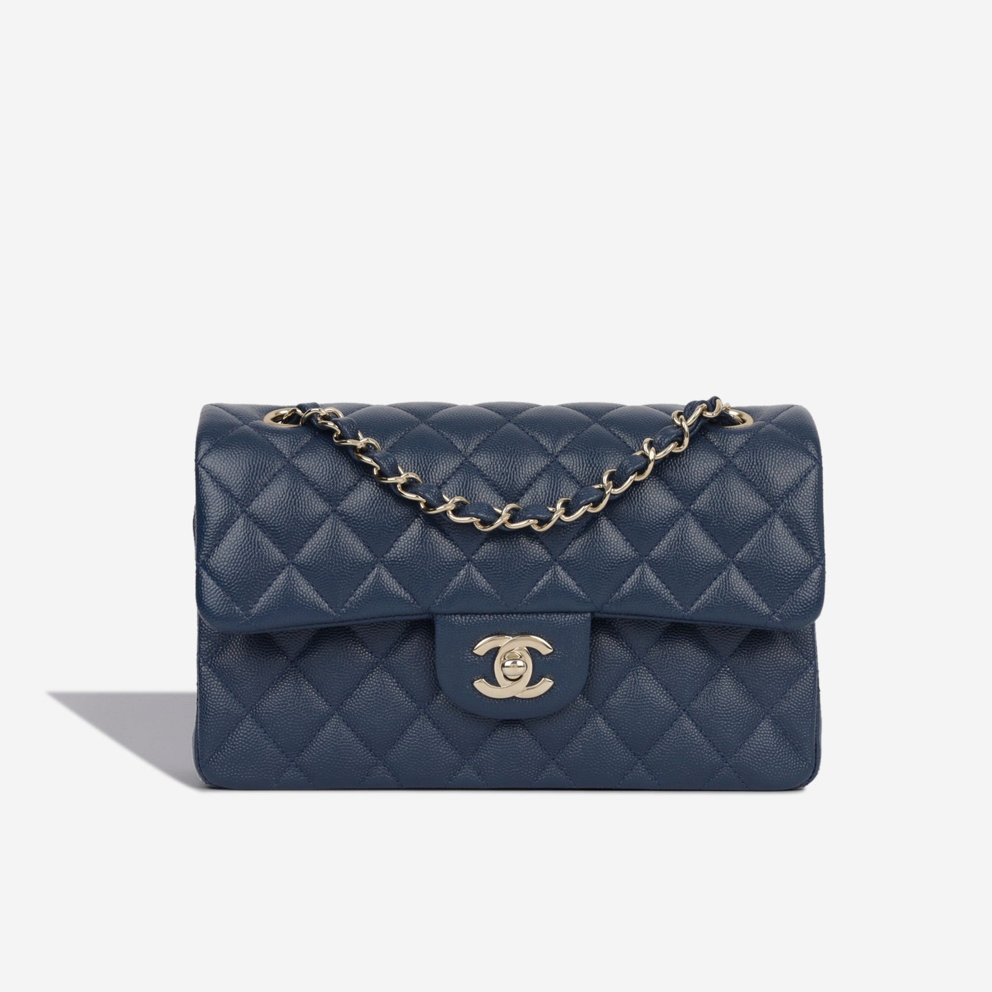 Chanel Classic Flap Caviar Gold Shoulder Bag Style 32