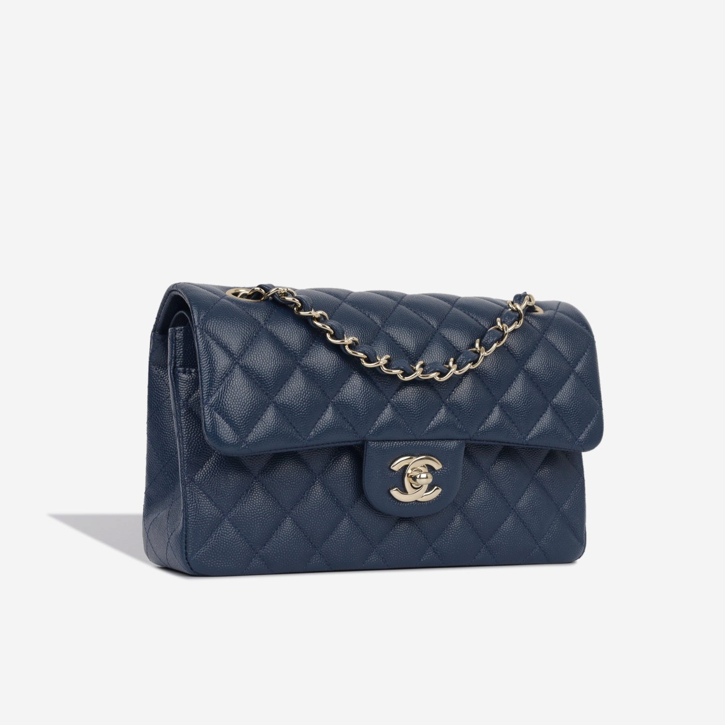 Chanel Classic Flap Caviar Gold Shoulder Bag Style 32