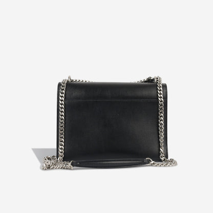 Saint Laurent Sunset Calfskin Black Shoulder Bag