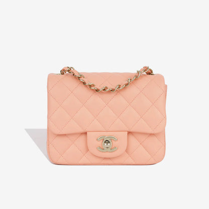 Chanel Classic Flap Lambskin Gold Shoulder Bag Style 87