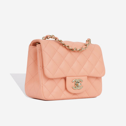 Chanel Classic Flap Lambskin Gold Shoulder Bag Style 87