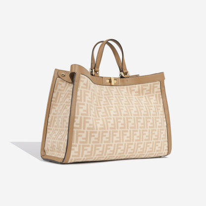 Fendi Peekaboo Leather Red Handbag Style 56