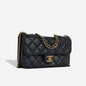 Chanel Classic Flap Lambskin Black Shoulder Bag Style 344