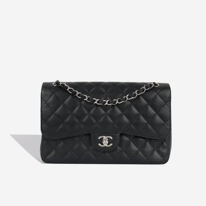 Chanel Classic Flap Caviar Black Shoulder Bag Style 11