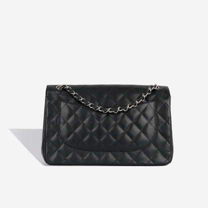 Chanel Classic Flap Caviar Black Shoulder Bag Style 11