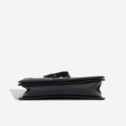 Chanel Classic Flap Lambskin Black Shoulder Bag Style 300