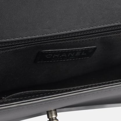 Chanel Classic Flap Lambskin Black Shoulder Bag Style 300