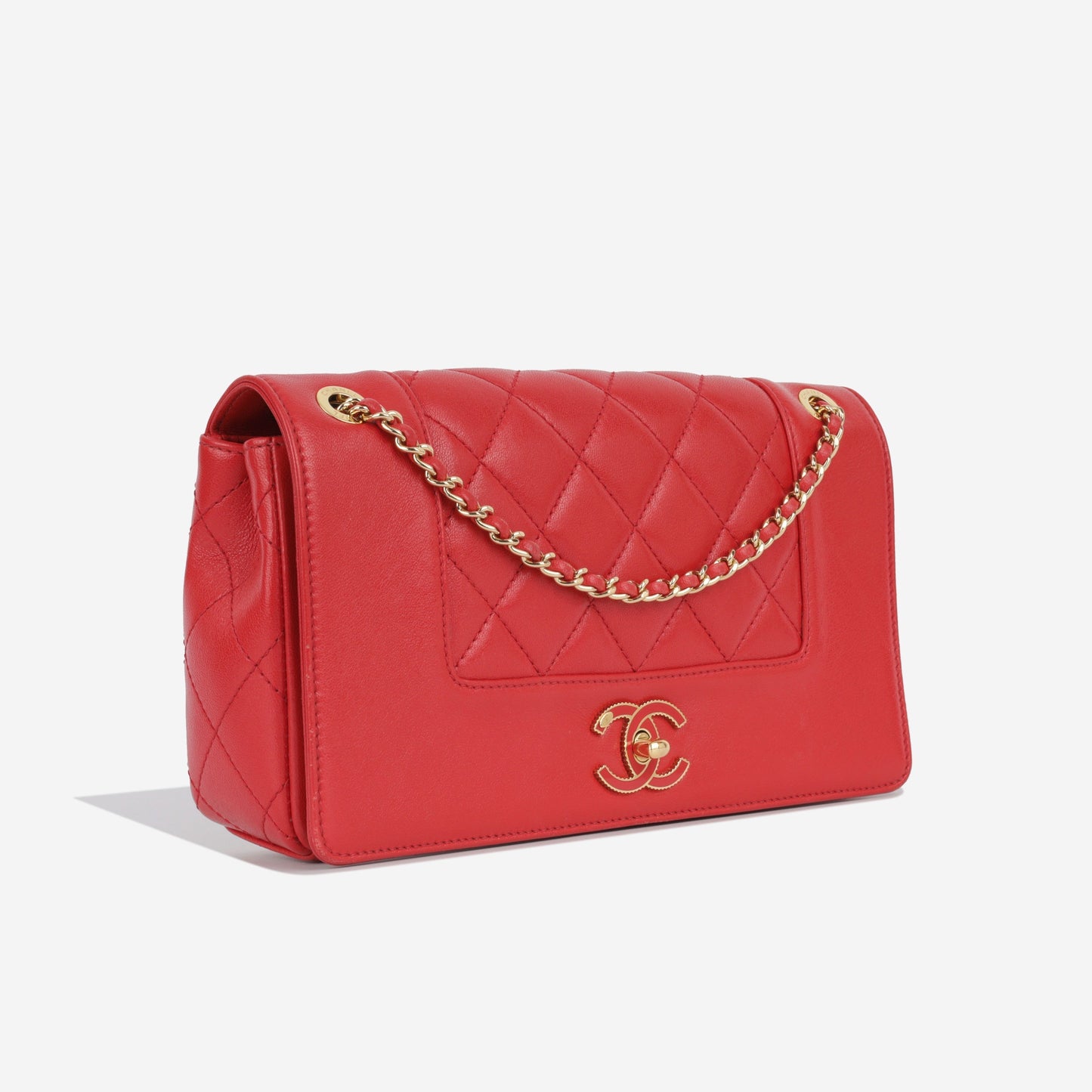 Chanel Lambskin Gold Shoulder Bag Style 23