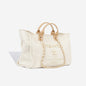 Chanel Cambon Tweed Gold Tote Bag