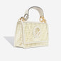Fendi Kan I Leather Cream Shoulder Bag