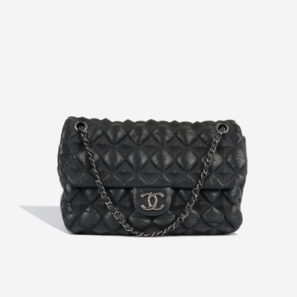 Chanel Classic Flap Calfskin Black Shoulder Bag Style 26