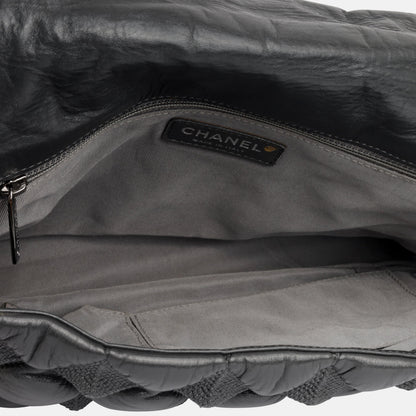 Chanel Classic Flap Calfskin Black Shoulder Bag Style 26