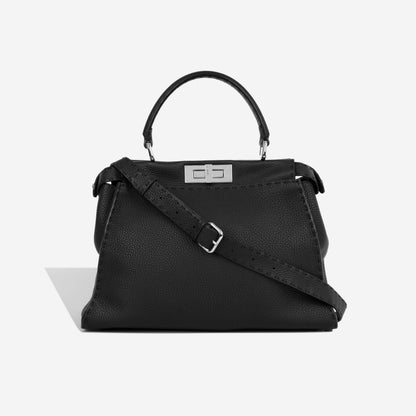 Fendi Peekaboo Leather Black Handbag Style 3