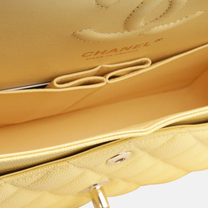 Chanel Classic Flap Caviar Gold Shoulder Bag Style 29